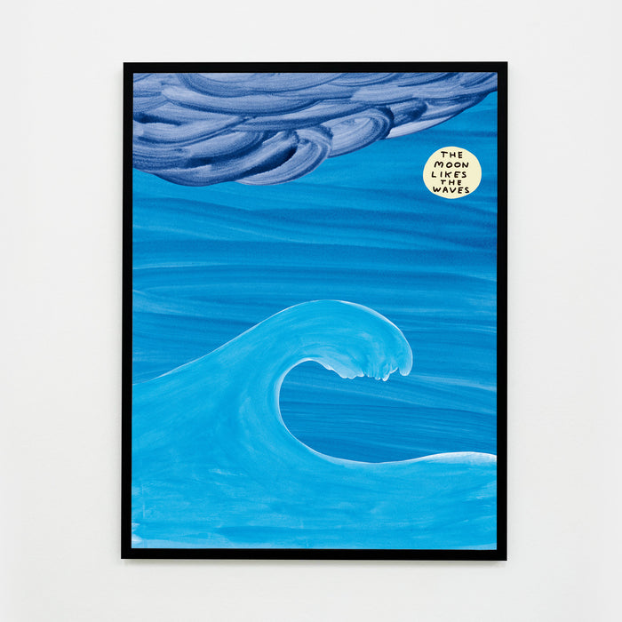 David Shrigley David Shrigley Collage Posters - The Moon