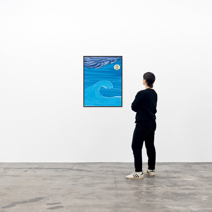 David Shrigley David Shrigley Collage Posters - The Moon