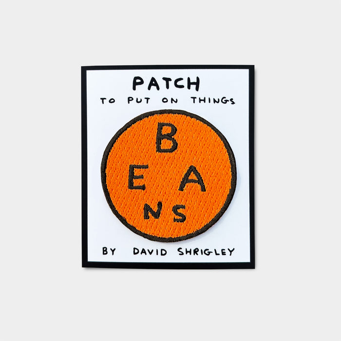 david shrigley David Shrigley Iron-On Patch - Beans