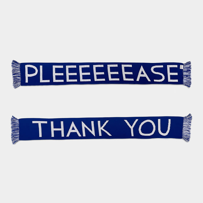 David Shrigley David Shrigley Football Scarves - Red & Blue