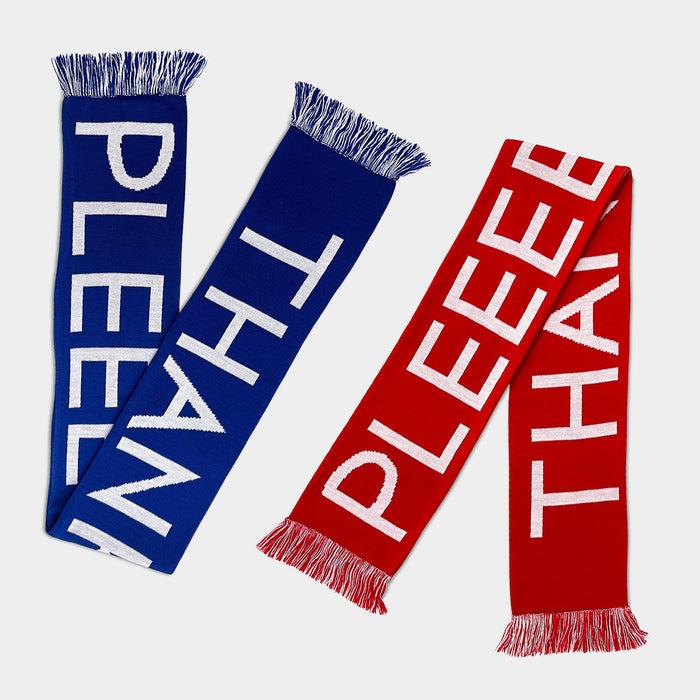 david shrigley David Shrigley Football Scarves - Red & Blue