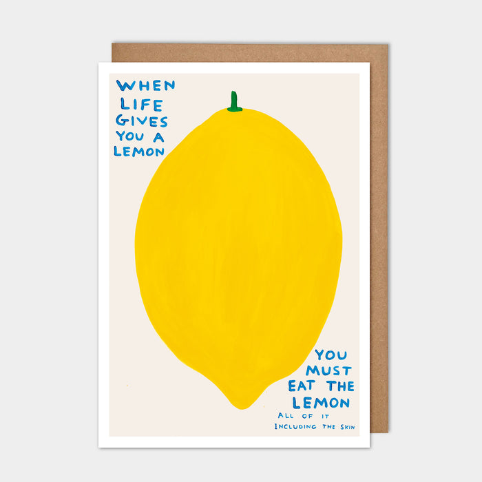 david shrigley David Shrigley Greetings Cards - When Life Gives You A Lemon