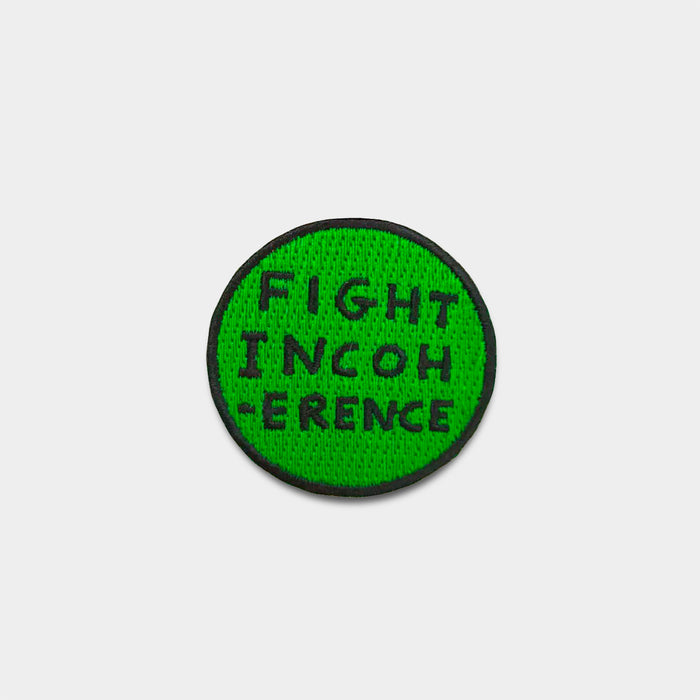 David Shrigley David Shrigley Iron-On Patch - Fight Incoherence