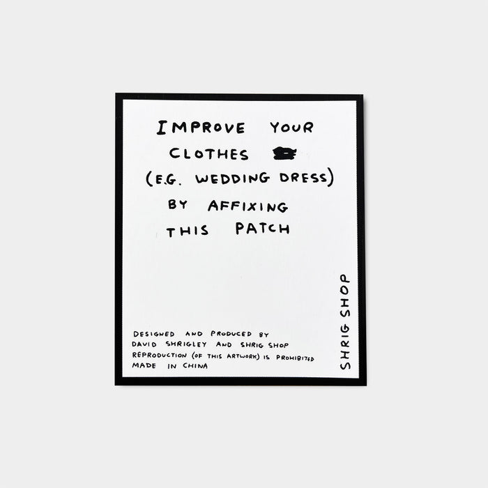 David Shrigley David Shrigley Iron-On Patch - Fight Incoherence
