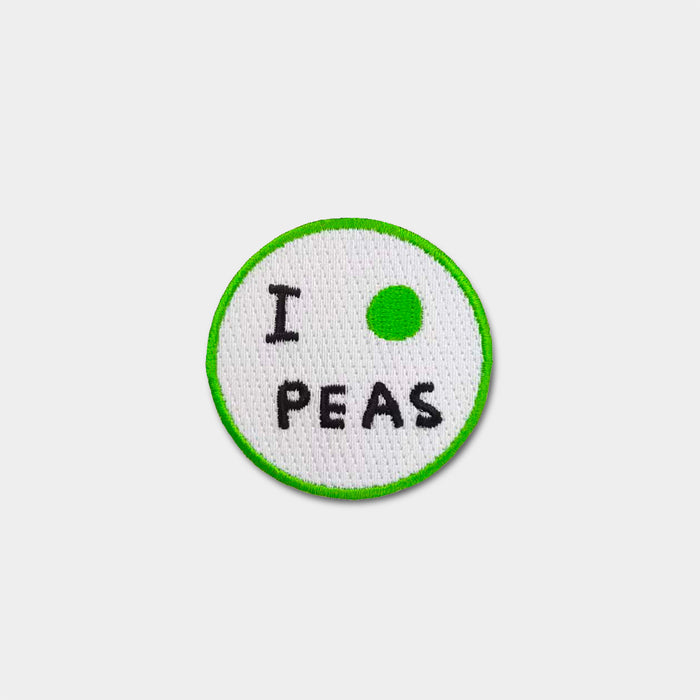 David Shrigley David Shrigley Iron-On Patch - I Pea Peas