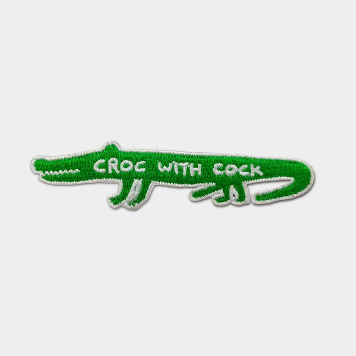 David Shrigley David Shrigley Iron-on Patches - Croc With Cock
