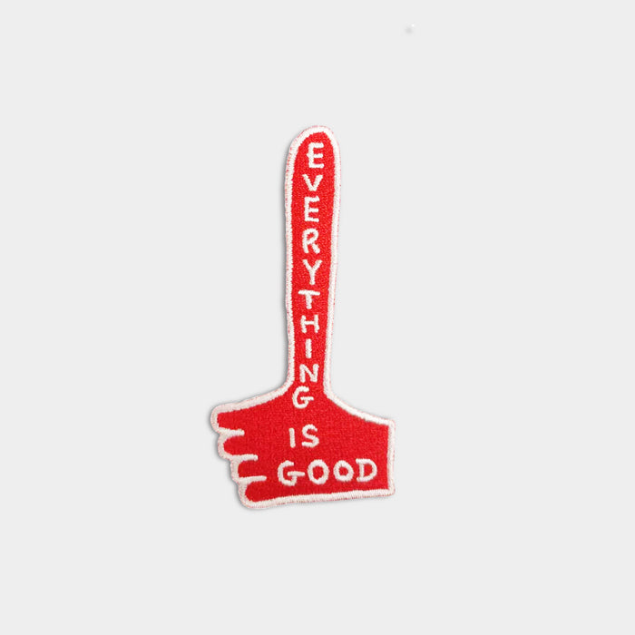 David Shrigley David Shrigley Iron-on Patches - Everything Is Good