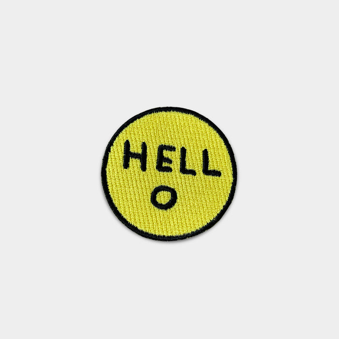 David Shrigley David Shrigley Iron-on Patches - Hello