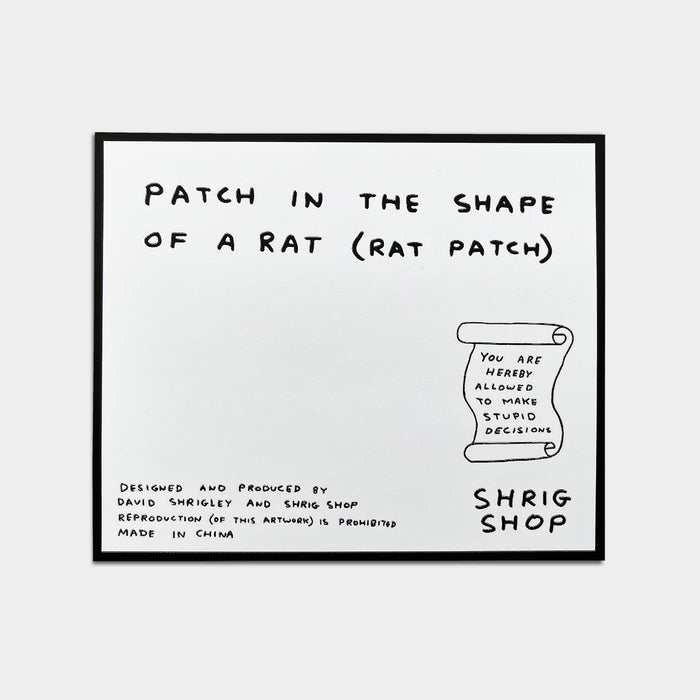 David Shrigley David Shrigley Iron-on Patches - I Ate All Your Money
