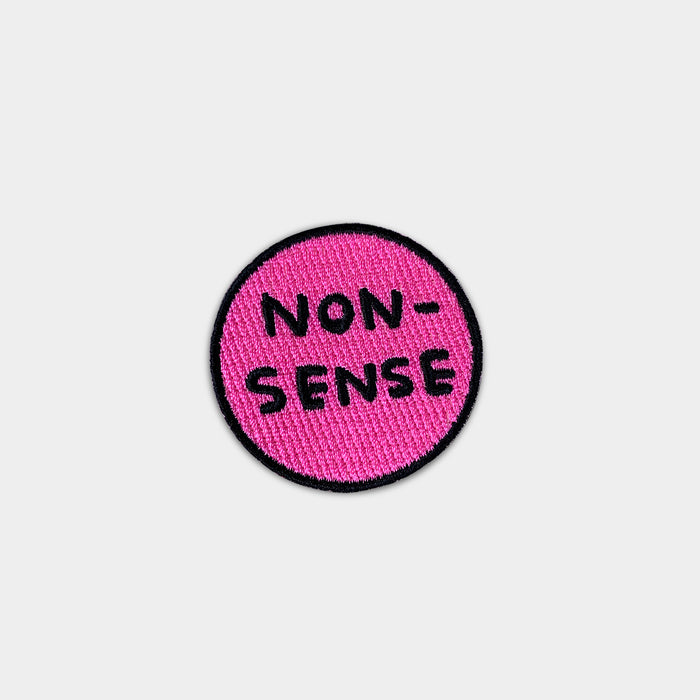 David Shrigley David Shrigley Iron-on Patches - Nonsense In Pink