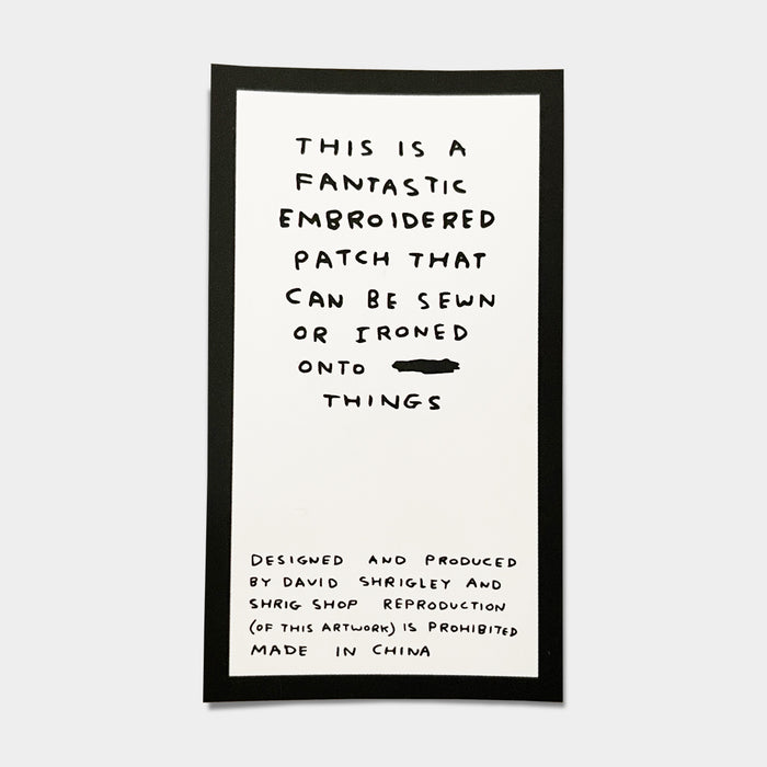 David Shrigley David Shrigley Iron-on Patches - Sausage