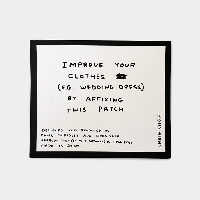 David Shrigley David Shrigley Iron-on Patches - To Hell With Everything