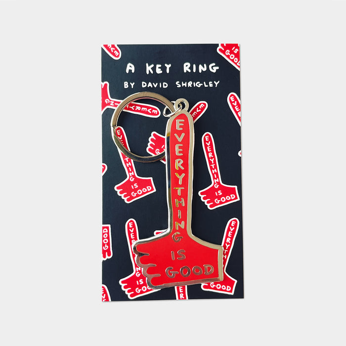 David Shrigley David Shrigley Keyrings - Everything Is Good