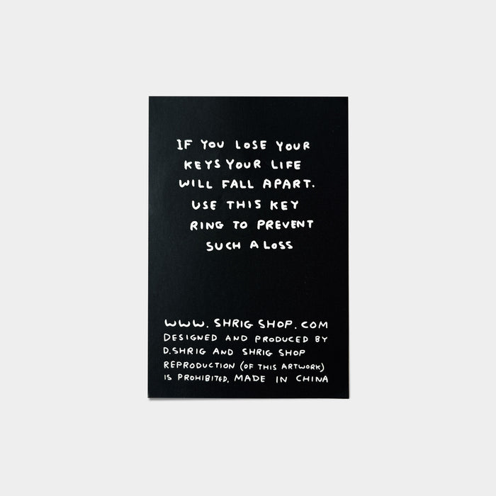 David Shrigley David Shrigley Keyrings - I Want To Look Like This