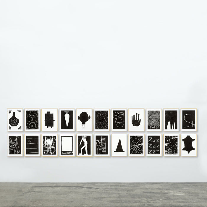 david shrigley David Shrigley Limited Edition - Untitled (Portfolio of 22 woodcuts) (2005)