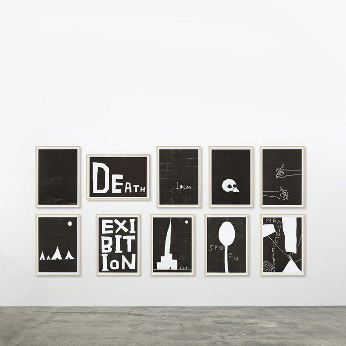 david shrigley David Shrigley Limited Edition - Untitled (Ten Woodcuts) (2008)