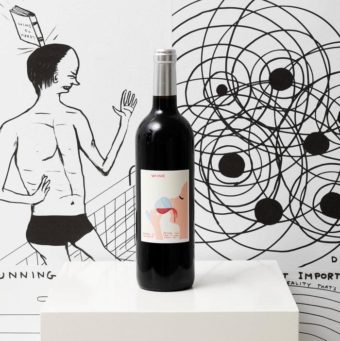 david shrigley David Shrigley Limited Edition Wine - Wine Drink It Quickly