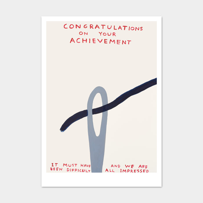 david shrigley David Shrigley Postcards - Congratulations On Your Achievement