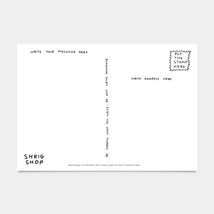 David Shrigley David Shrigley Postcards - I Am The Walrus