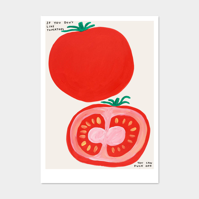 david shrigley David Shrigley Postcards - If You Don't Like Tomatoes