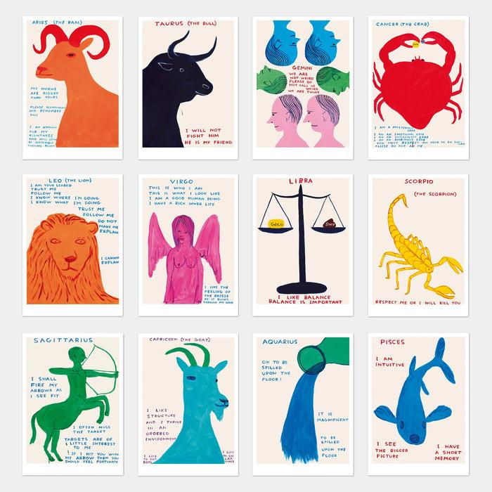 david shrigley David Shrigley Postcards - Signs of the Zodiac