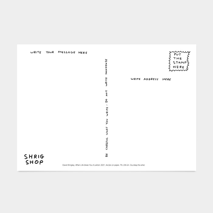 David Shrigley David Shrigley Postcards - When Life Gives You A Lemon