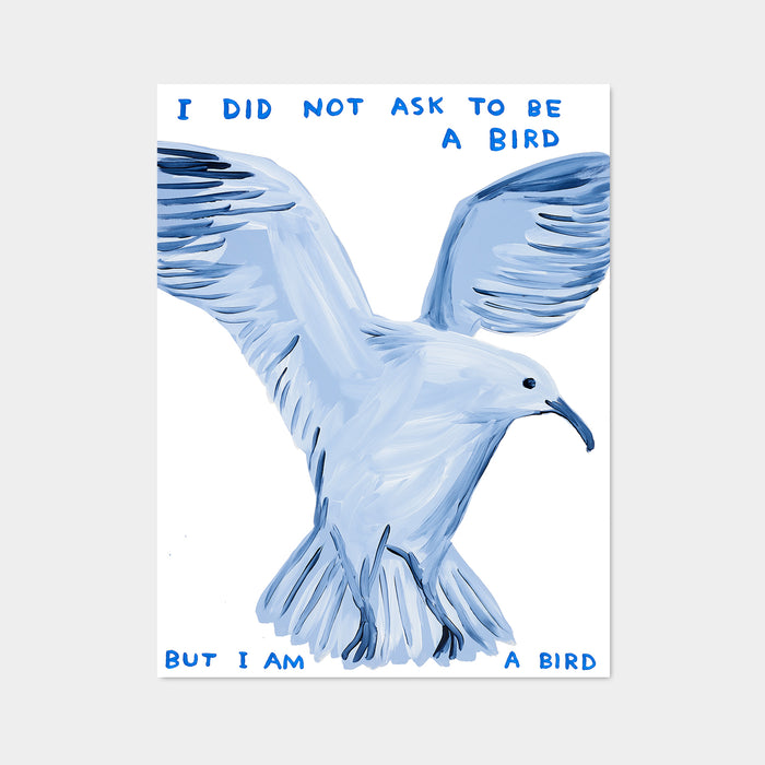 david shrigley David Shrigley Posters - I Did Not Ask To Be a Bird