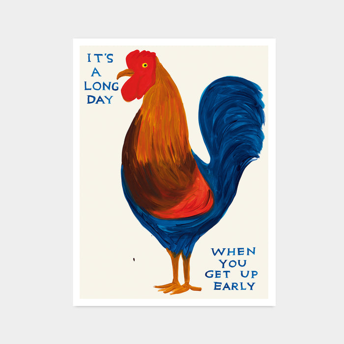 david shrigley David Shrigley Posters - It's A Long Day