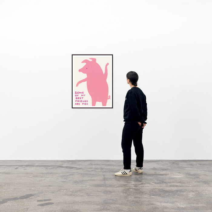 David Shrigley David Shrigley Posters - Some Of My Best Friends Are Pigs