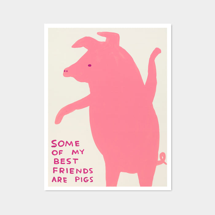 david shrigley David Shrigley Posters - Some of My Best Friends Are Pigs