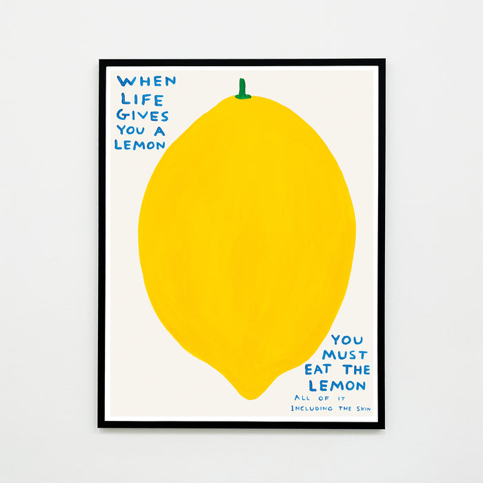 David Shrigley David Shrigley Posters - When Life Gives You A Lemon