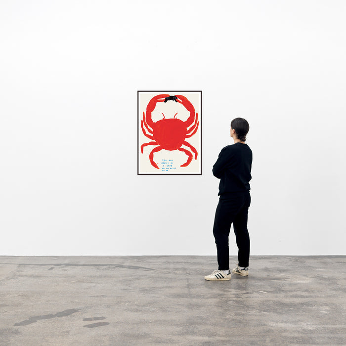 David Shrigley David Shrigley Posters - You Got Beaten By A Crab
