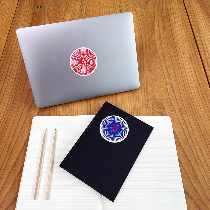 David Shrigley David Shrigley Vinyl Stickers - Kindness & Vibes