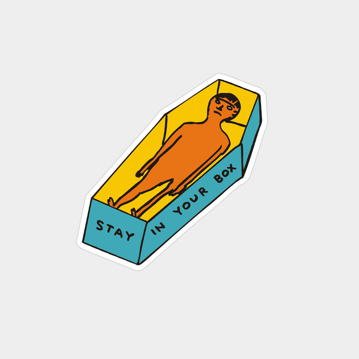 David Shrigley David Shrigley Vinyl Stickers - Stay In Your Box