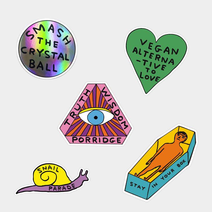 david shrigley David Shrigley Vinyl Stickers - Stay In Your Box