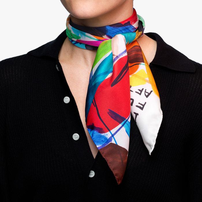 David Shrigley It's Just One Fucking Thing After Another - Silk Scarf By David Shrigley