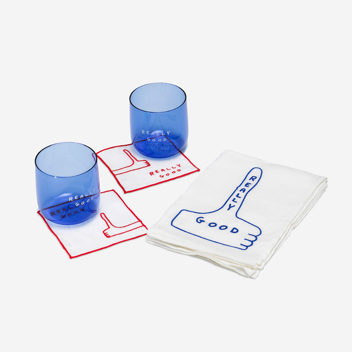 David Shrigley Really Good Napkin Set By David Shrigley