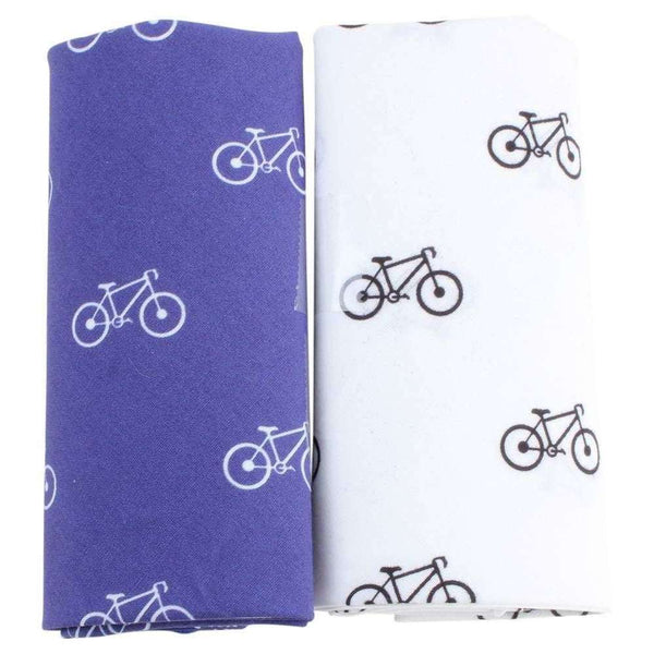 david van hagen Blue Novelty Bicycle Handkerchief Set