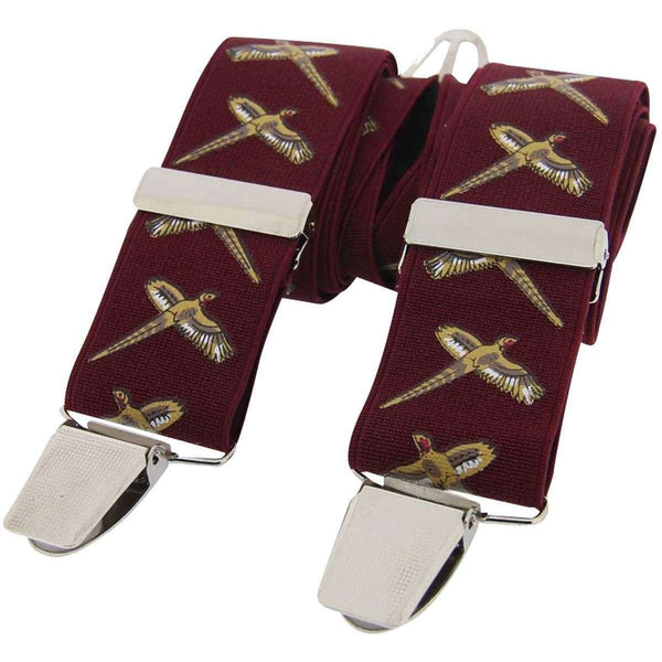 david van hagen Burgundy Flying Pheasant Classic Country Braces