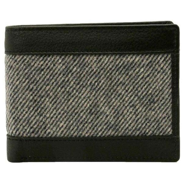 david van hagen Black Tweed Detail ID Wallet