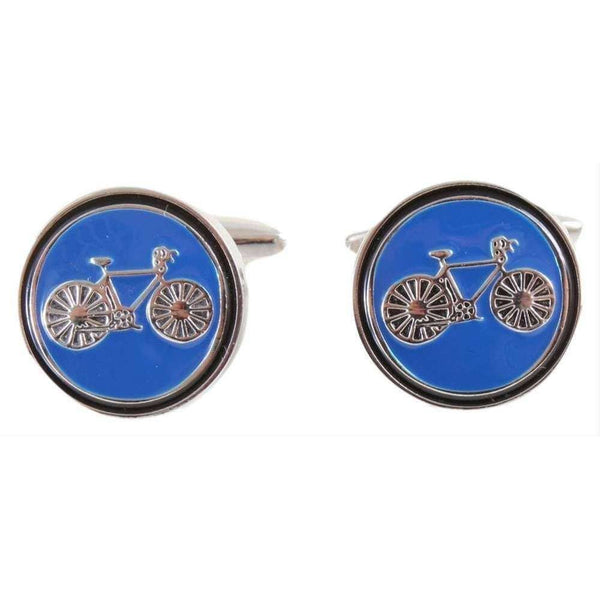 david van hagen Blue Bicycle Cufflinks