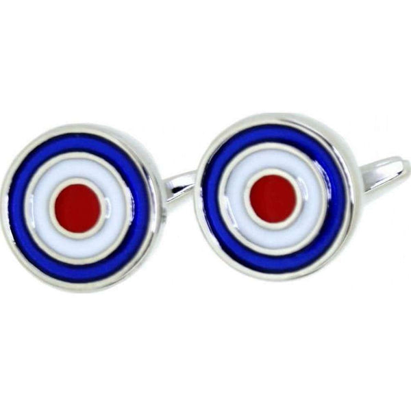david van hagen Blue Enamel RAF Roundels Cufflinks