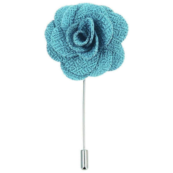david van hagen Blue Flower Lapel Pin