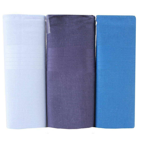 david van hagen Blue Plain 3 Pack Handkerchief