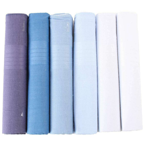 david van hagen Blue Plain 6 Pack Handkerchief