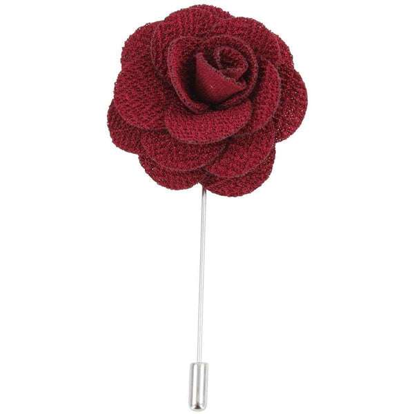 david van hagen Burgundy Flower Lapel Pin