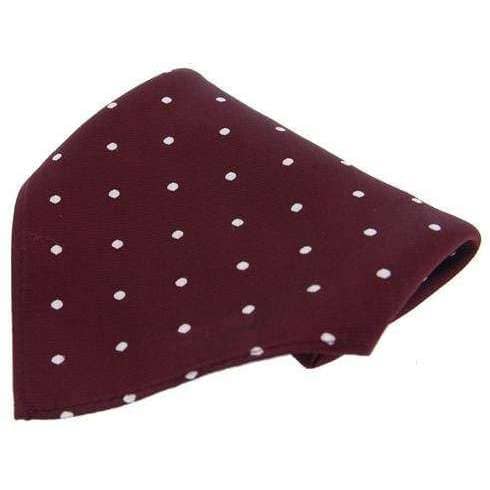 david van hagen Burgundy Polka Dot Handkerchief