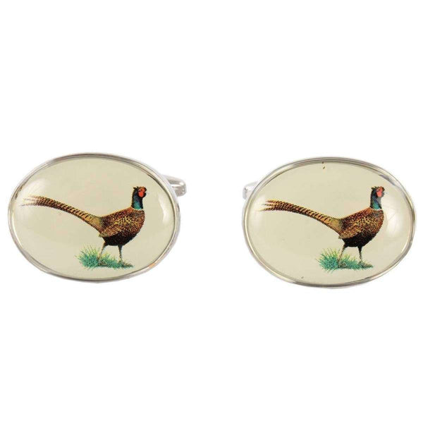 david van hagen Cream Pheasant Cufflinks