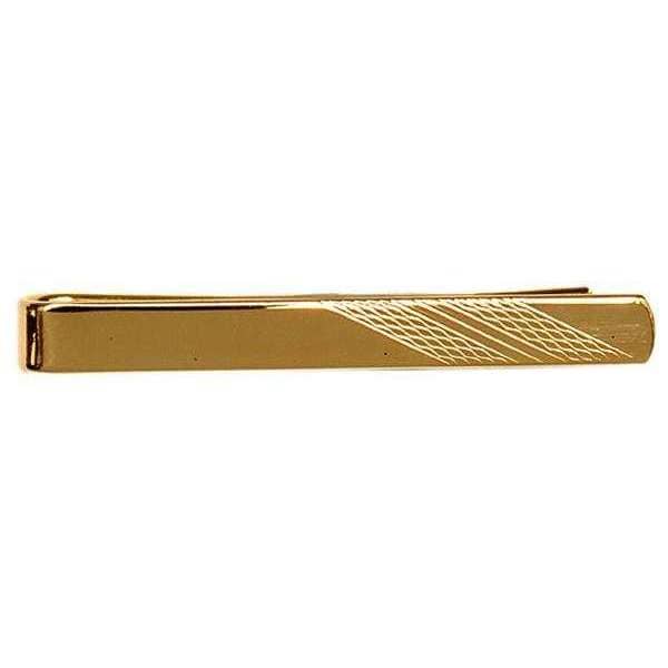 david van hagen Gold Barley Pattern Tie Slide