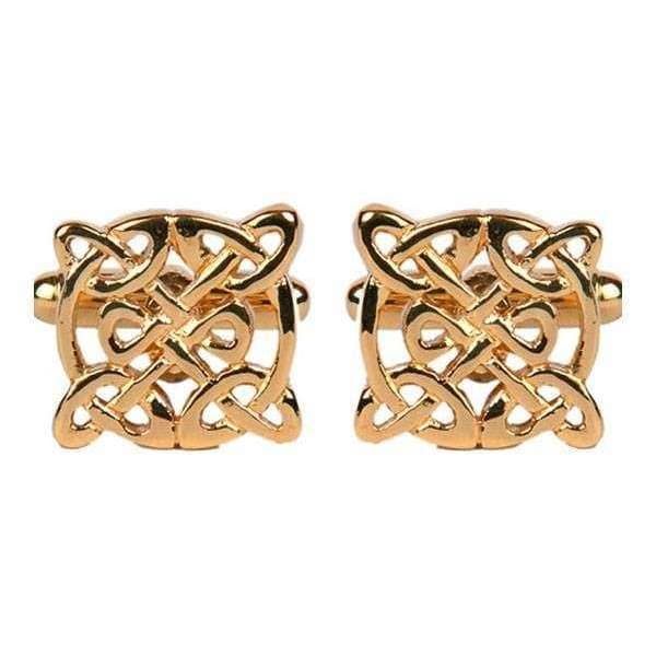 david van hagen Gold Circular Celtic Cufflinks